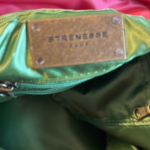 STRENESSE Blue Oversized Tote in Rose Pink Nylon with Brien Vegan Leather Trim - Picture 11 of 13